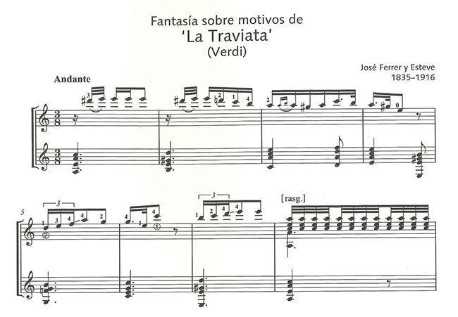 【楽譜】フェレール：2つのオペラの主題による幻想曲（2G）[フランケ＆ボルドナバ監修スコグモ運指]