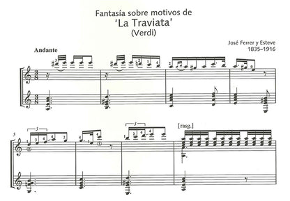 【楽譜】フェレール：2つのオペラの主題による幻想曲（2G）[フランケ＆ボルドナバ監修スコグモ運指]