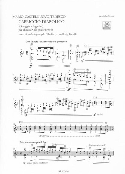 【楽譜】C=テデスコ：悪魔の奇想曲、タランテラ［ジラルディーノ、ビスカルディ編］