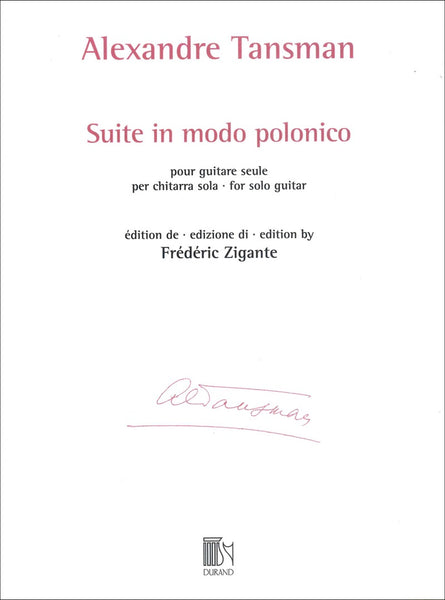 【楽譜】タンスマン：ポーランド風組曲［ジガンテ運指］