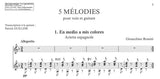 【楽譜】ギエム編：ソプラノとギターのための5つのメロディー