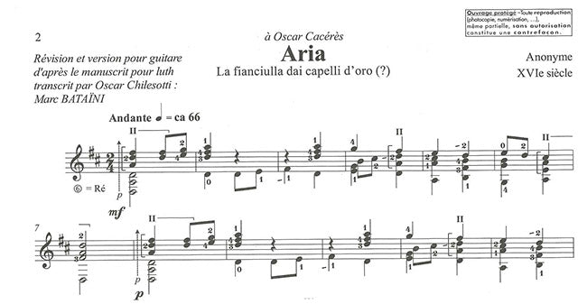 【楽譜】イタリア・ルネサンス期の作者不詳の6つの小品[バタイニ監修]
