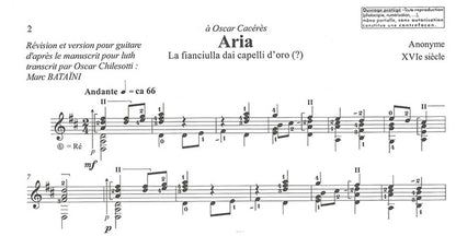 【楽譜】イタリア・ルネサンス期の作者不詳の6つの小品[バタイニ監修]