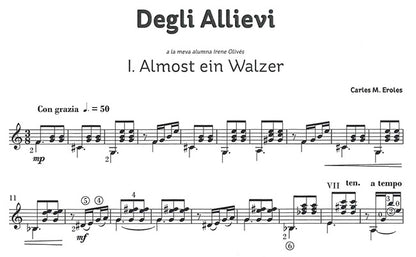 【楽譜】カルレス・M・エローレス：ギターのための8つの練習曲