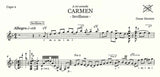 【楽譜】オスカル・エレーロ：カルメン（セビジャーナス）[タブ譜付き]