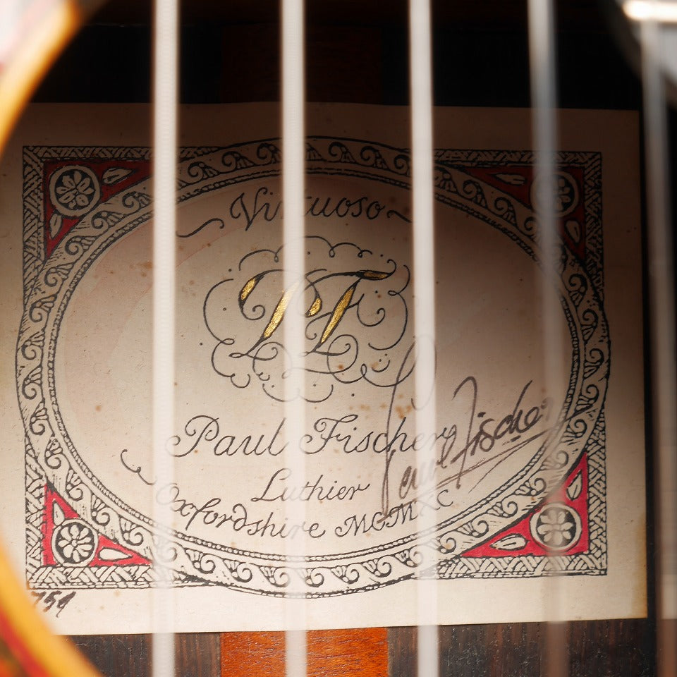ポール・フィッシャー Paul Fischer 1990年 Virtuoso (松・中南米ローズウッド 650mm) イギリス 【中古】 クラシックギター