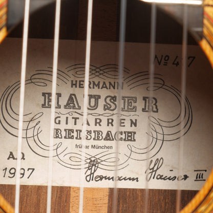 ヘルマン・ハウザーⅢ世 Hermann HauserⅢ 1997年 (松・中南米ローズウッド 645mm) ドイツ 【中古】 クラシックギター