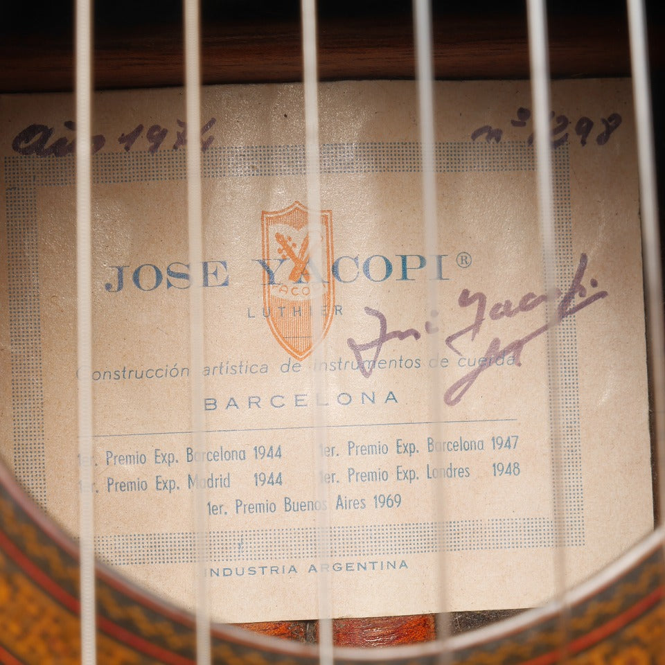 ホセ・ヤコピ Jose Yacopi 1974年 (松・ローズウッド 650mm) アルゼンチン 【中古】 クラシックギター