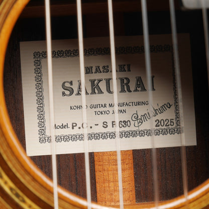 桜井正毅 Masaki Sakurai 2025年 PC-SR (杉・インディアンローズウッド 630mm) 【新品】 クラシックギター