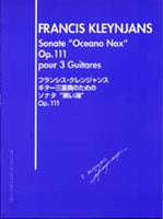 【楽譜】クレンジャンス：ギター三重奏のためのソナタ「黒い海」