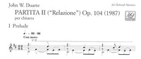 【楽譜】デュアート：パルティータ第2番Op.104［マリオッティ運指］