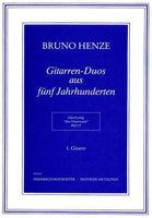 【楽譜】B.ヘンツェ：ギター演奏法Vol.13〜二重奏曲集（2G）