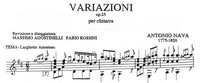 【楽譜】ナヴァ： 主題と変奏曲Op.25［アゴスティネッリ&ロッシーニ校訂］