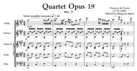【楽譜】フォッサ：四重奏曲Op.19-3（2GVnVc）/（GVnVlaVc）［マゾ］