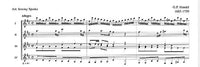 【楽譜】ヘンデル：シバの女王の入城（オラトリオ「ソロモン」より）／バッハ：小前奏曲とフーガBWV556(4G)［スパークス編曲］