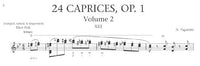 【楽譜】パガニーニ：24のカプリスvol.2［フィスク編曲］第13番〜24番