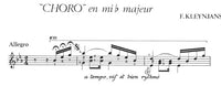 【楽譜】クレンジャンス：ショーロ第2番変ホ長調Op.37（ディアンスに献呈）