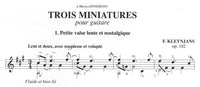 【楽譜】クレンジャンス：3つのミニアチュールOp.102