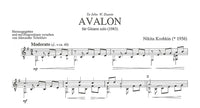 【楽譜】コシュキン：アヴァロン（1983）［チェーホフ編］