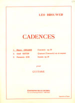 【楽譜】ブローウェル：カデンツァ（ジュリアーニの協奏曲Op.30）第1，第2楽章用の2つのカデンツァ