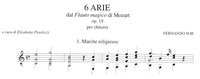【楽譜】ソル：魔笛の6つの作品Op.19［ピストロッツィ校訂］