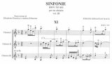 【楽譜】バッハ：3声のシンフォニア第11番〜15番（3G）［ピストロッツィ＆シアヴィーナ編曲］
