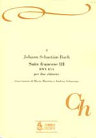 【楽譜】バッハ：フランス組曲第3番BWV814（2G）［マルティーノ＆シアヴィーナ編曲］