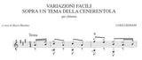 【楽譜】レニャーニ：ロッシーニのシンデレラの主題によるやさしい変奏曲［マルティーノ校訂］