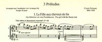 【楽譜】ドビュッシー：3つの前奏曲（2G）［クラウゼ編曲］