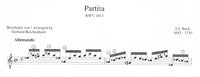 【楽譜】バッハ：パルティータ・イ短調BWV1013［ライヘンバッハ編曲］