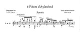 【楽譜】ヘンデル：エイルズフォードの8つの小品［セゴビア編曲］