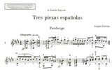 【楽譜】ロドリーゴ：3つのスペイン風小品［セゴビア運指］