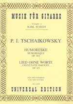 【楽譜】チャイコフスキー：ユーモレスクOp.10-2，無言歌Op.2-3（2G）［シャイト編曲］