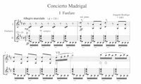 【楽譜】ロドリーゴ：マドリガル協奏曲（2G）［アマデウス二重奏団編曲］
