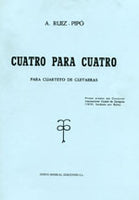【楽譜】ルイス＝ピポー：クアトロ・パラ・クアトロ（4G）スコア＆パート譜