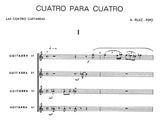 【楽譜】ルイス＝ピポー：クアトロ・パラ・クアトロ（4G）スコア＆パート譜