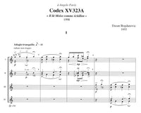 【楽譜】ボグダノヴィチ：写本XV323A（4G）