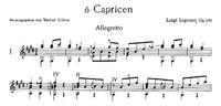 【楽譜】レニャーニ：6つのカプリスOp.250［ゲッツェ編］