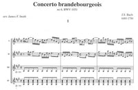 【楽譜】バッハ：ブランデンブルク協奏曲第6番BWV1051（4G）［スミス編曲］