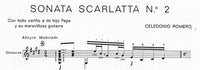 【楽譜】C.ロメロ：スカルラッティ風ソナタ第2番（ぺぺに献呈）