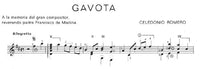 【楽譜】C. ロメロ：ガヴォット