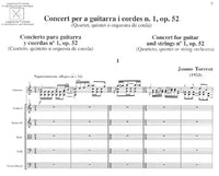 【楽譜】トレント：ギターと弦楽のための協奏曲第1番Op.52