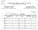【楽譜】トレント：ギターと弦楽のための協奏曲第1番Op.52