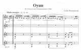 【楽譜】ドメニコーニ：オユン（4Gまたはギター合奏）