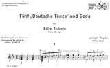【楽譜】ハイドン：5つのドイツ舞曲とコーダHob.IX:22［シャイト編曲］