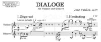 【楽譜】タカーチ：対話Op.77（G&Vn）全4楽章