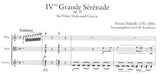 【楽譜】ディアベッリ：グランド・セレナード第4番ニ短調Op.95（G&Fl&Vla）［カウフマン校訂］スコア&パート譜