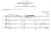 【楽譜】ジュリアーニ：ロッシニアーナ第1番Op.119（G&StQ）［ディアンス編曲］