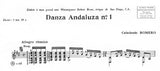 【楽譜】C.ロメロ：アンダルシア舞曲第1番