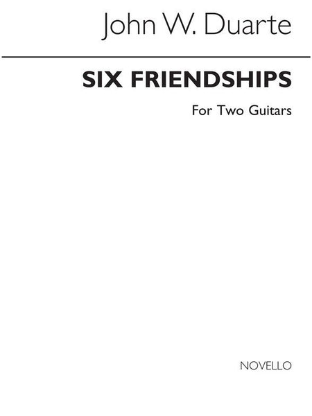 【楽譜】デュアート：6つの友情（2G）